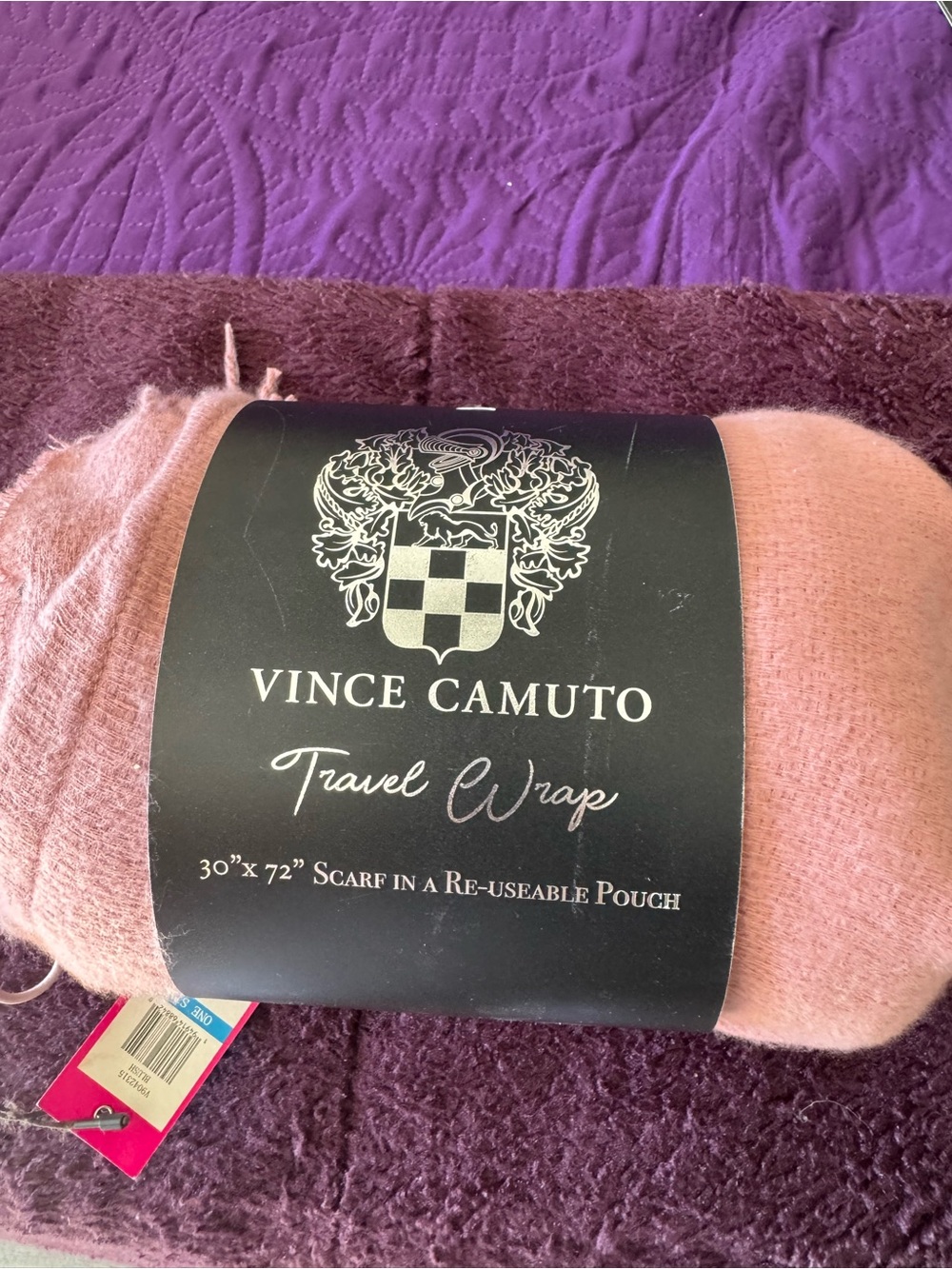 Vince Camuto Blush Pink Travel Wrap Scarf